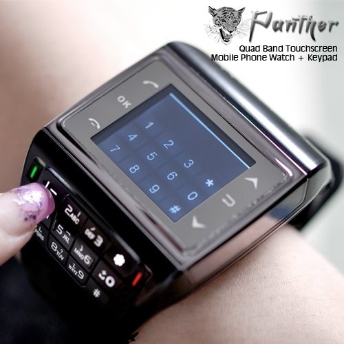 Photo 5 — High-Tech Place Panther 3 - Montre téléphone portable écran tactile + clavier