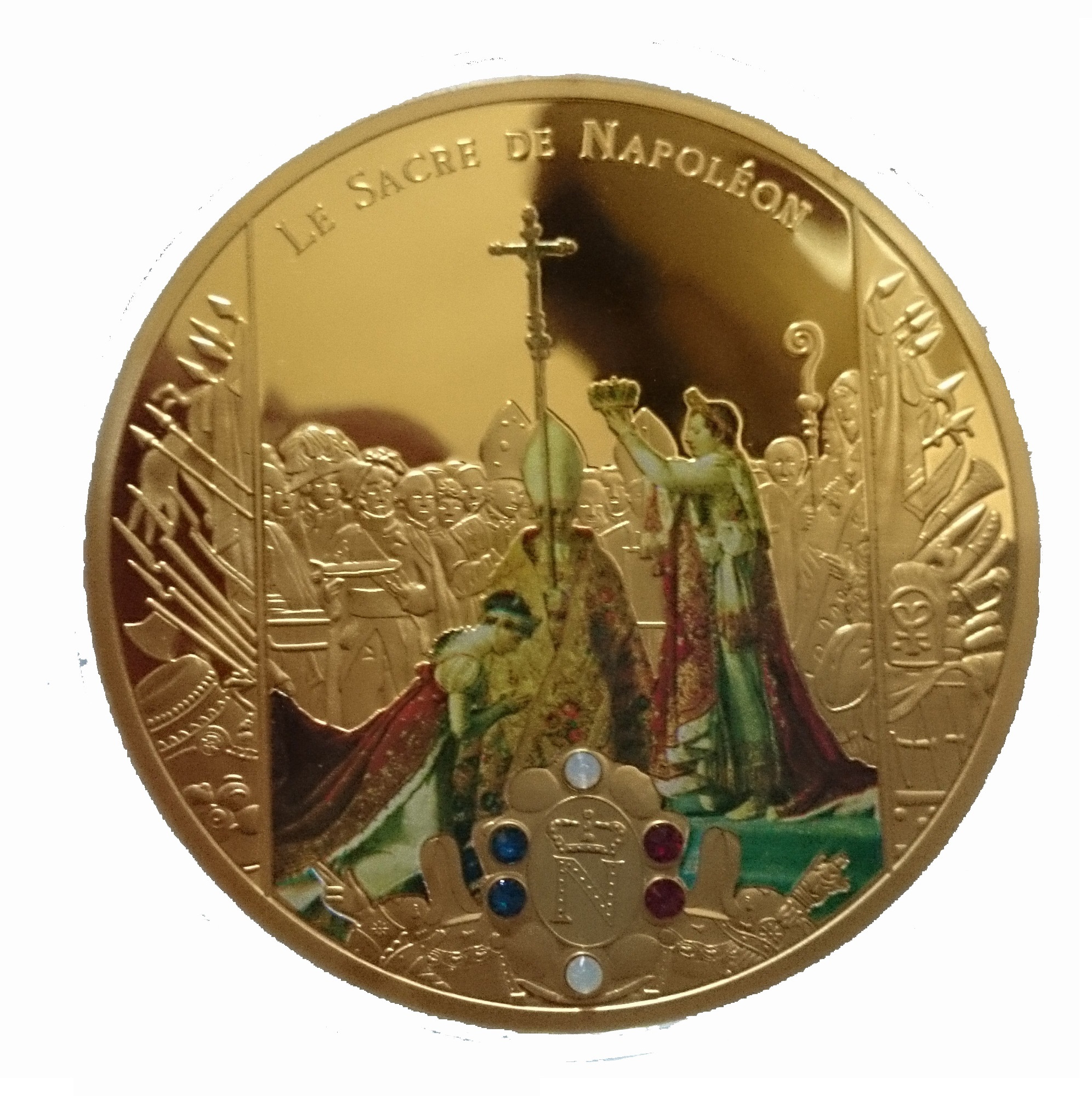 napoléon bonaparte le sacrement pièce de monnaie