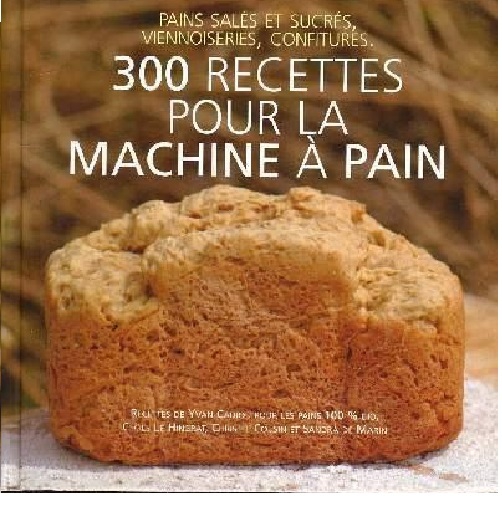 livre 300 recettes pour la machine à pain