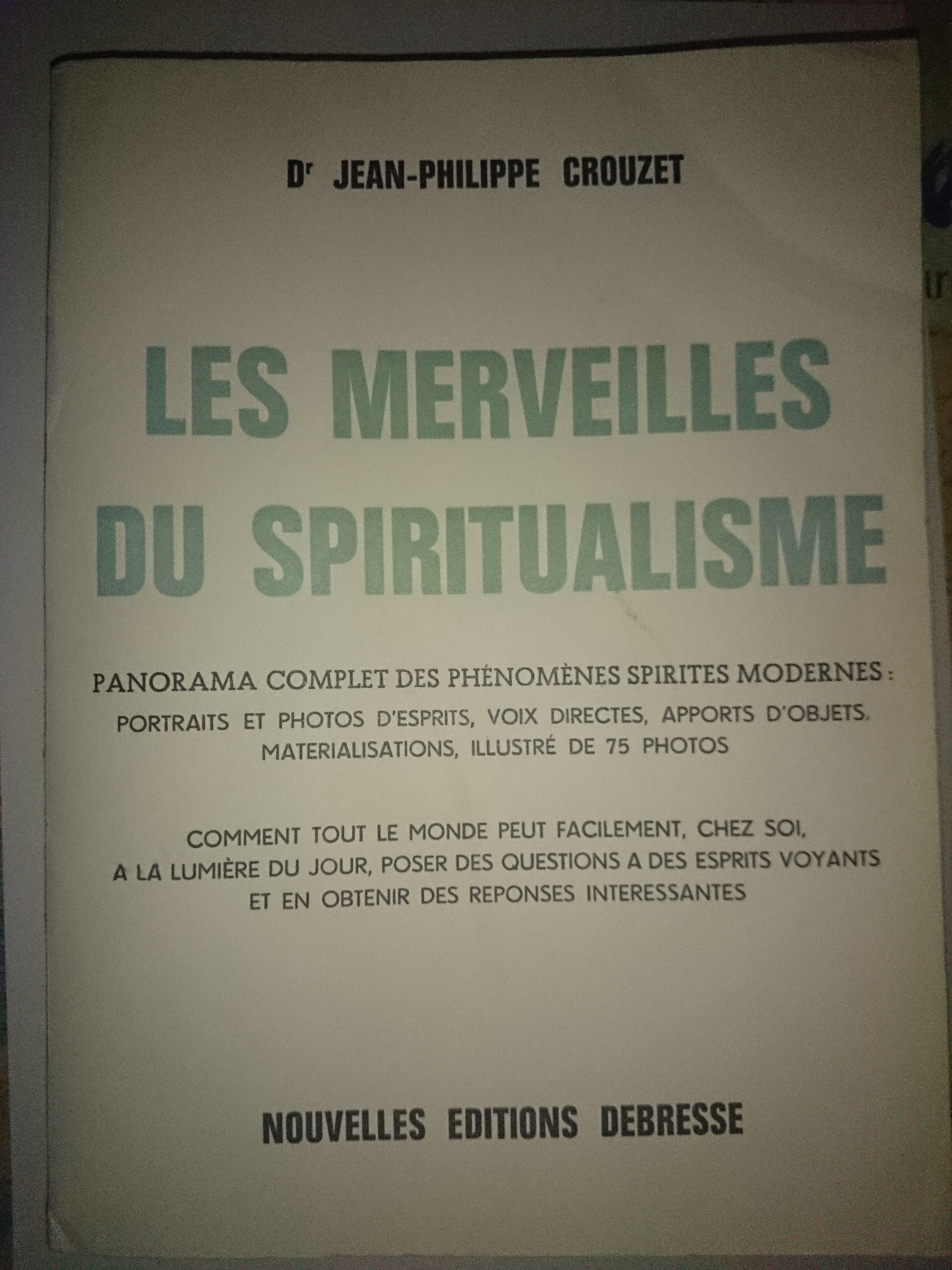 livre les merveilles du spiritualisme