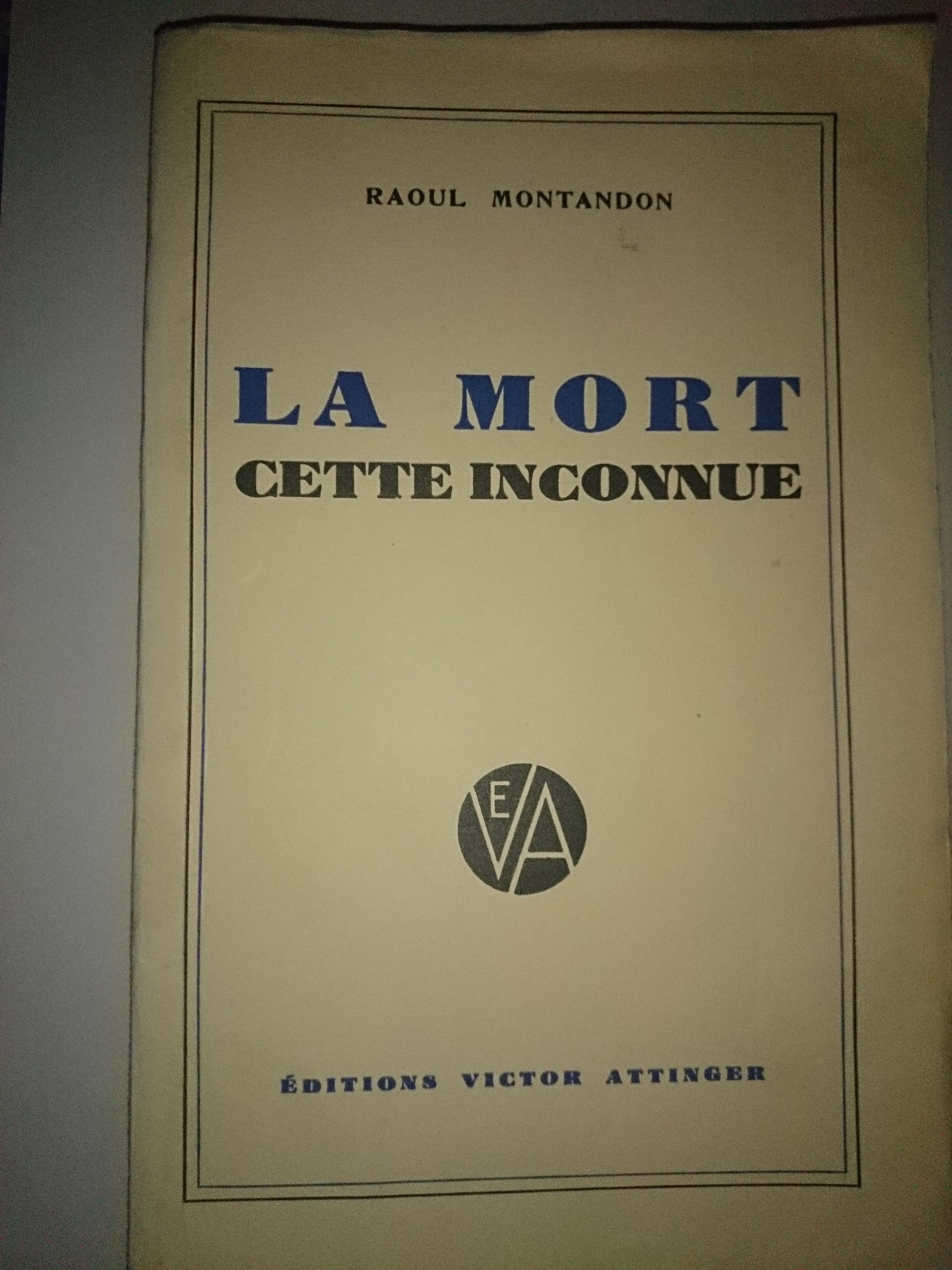 livre la mort cette inconnue