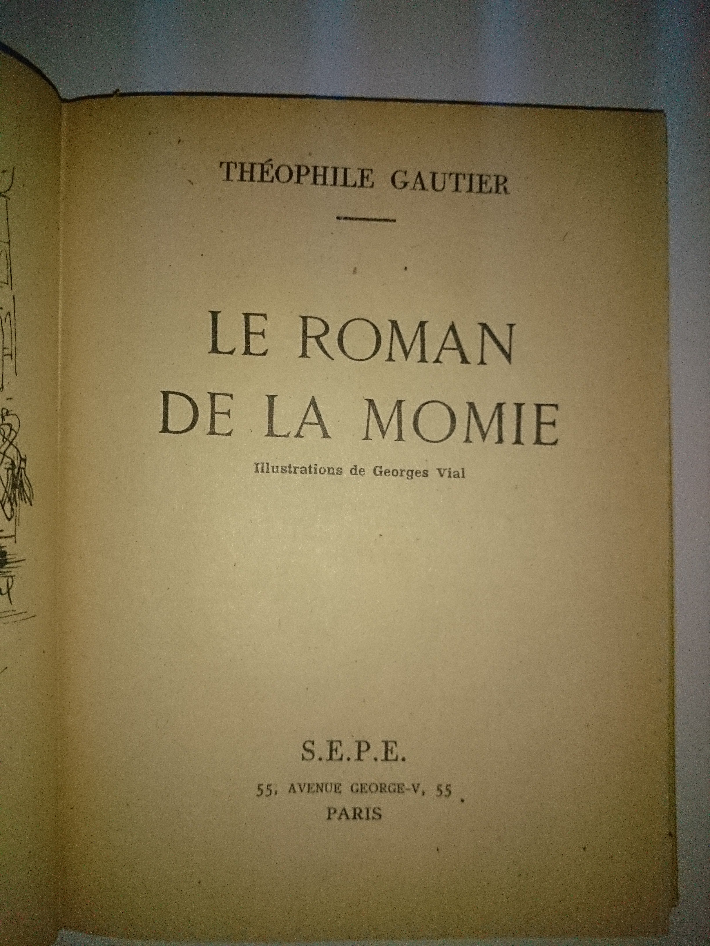 livre le roman de la momie