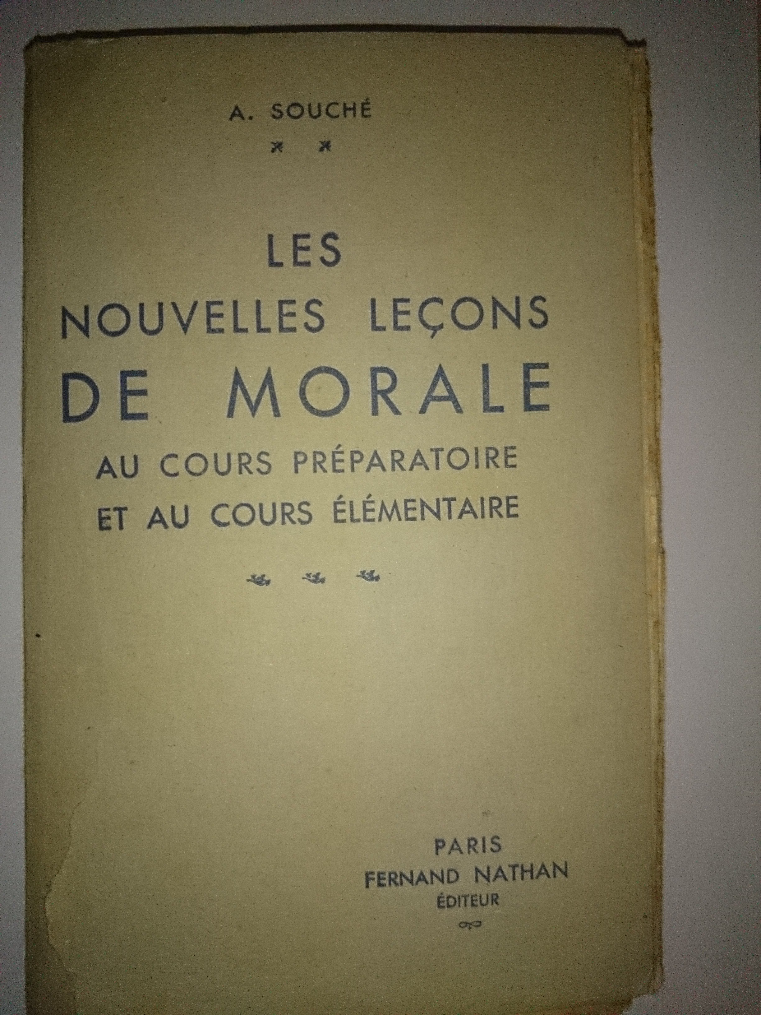 livre les nouvelles leçons de morale