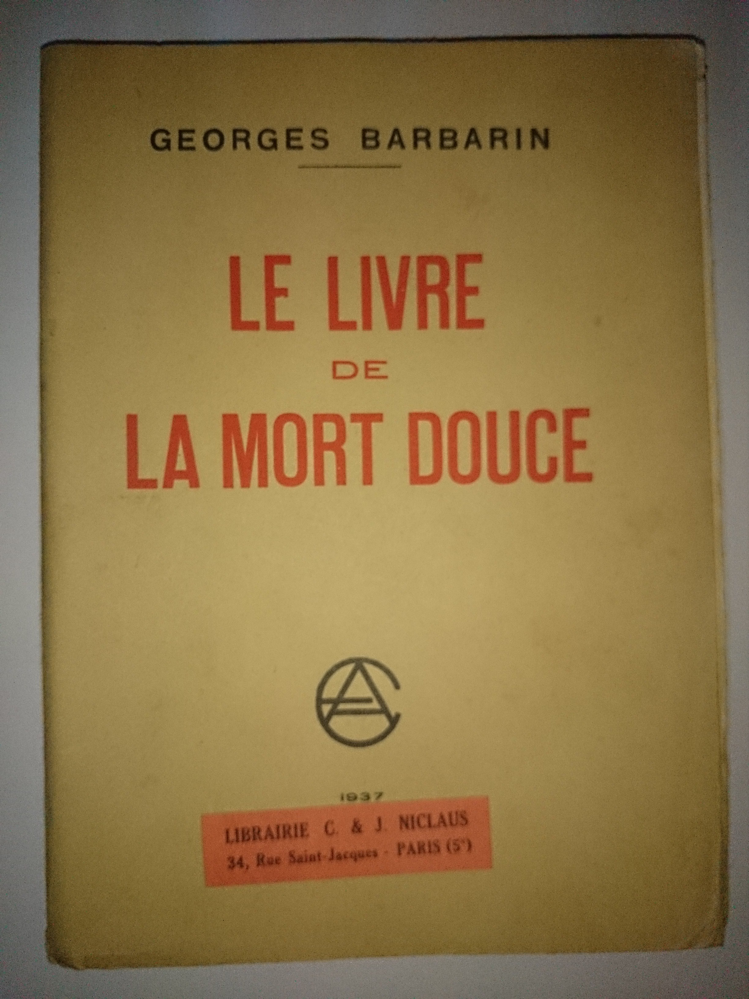 livre le livre de la mort douce