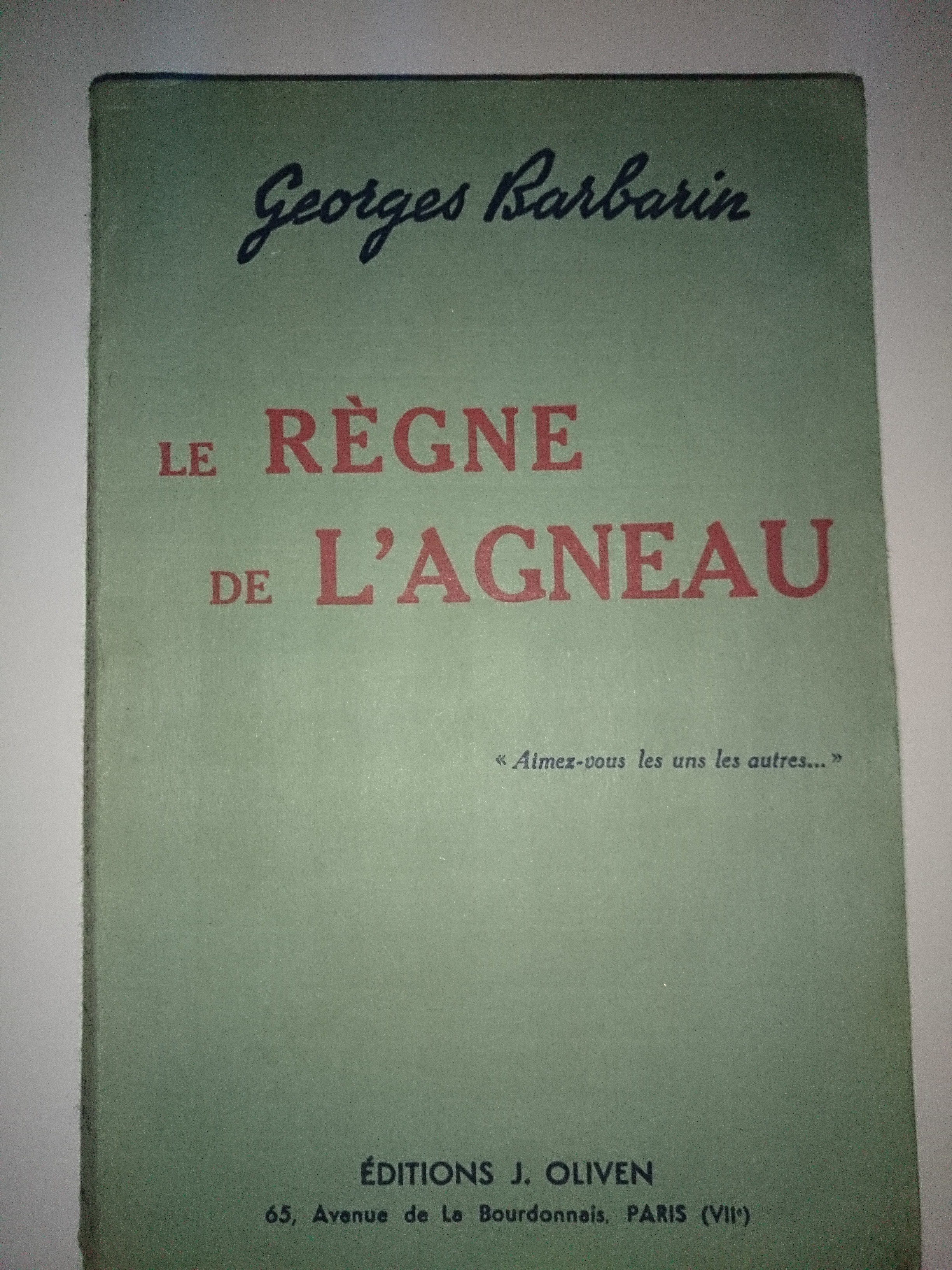 livre le règne de l'agneau