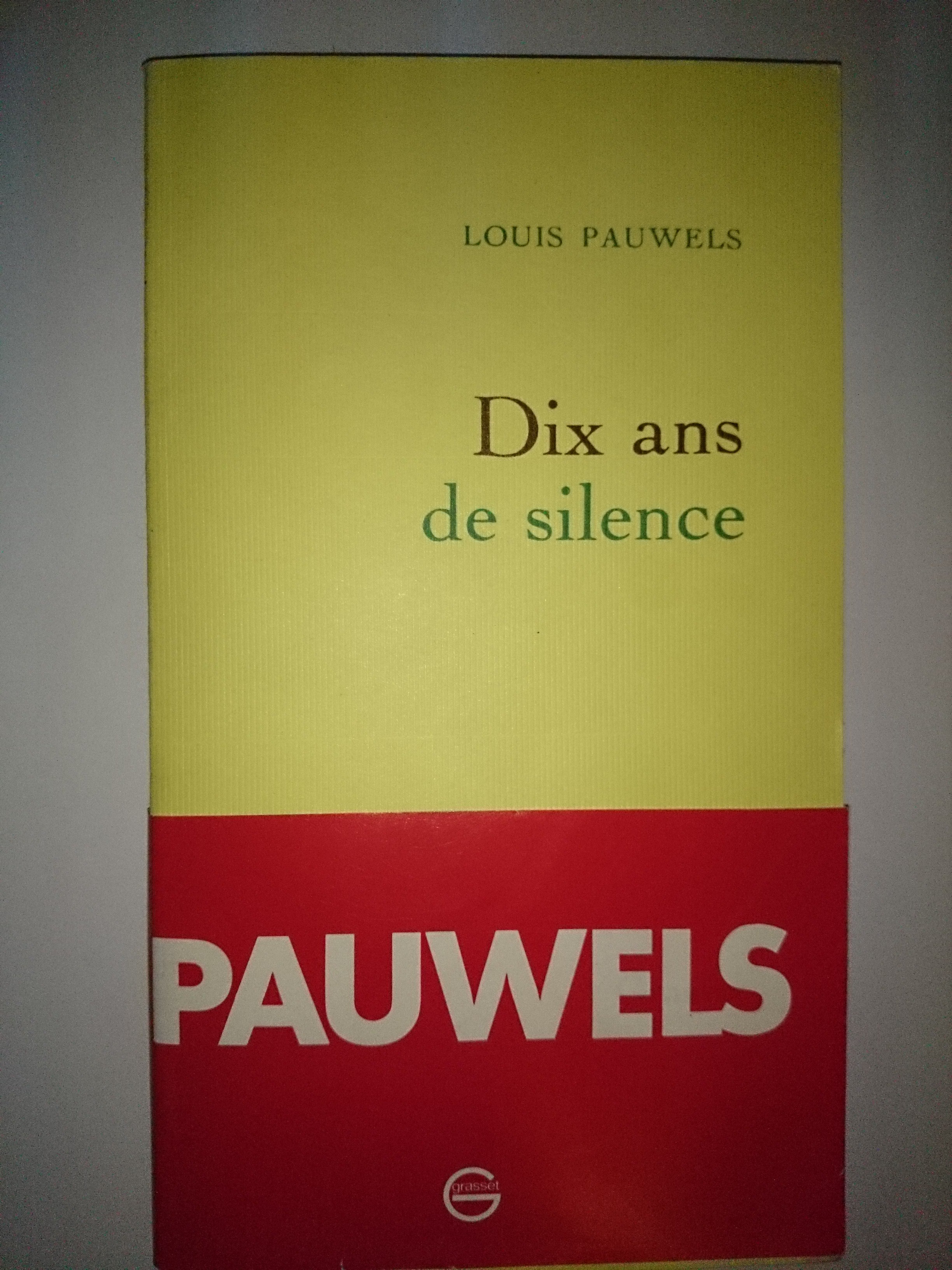 livre dix ans de silence