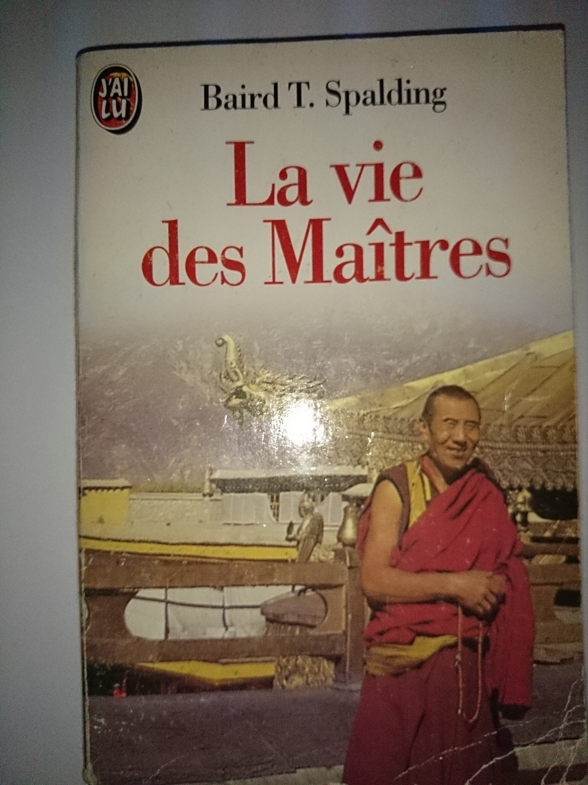 livre la vie des maîtres