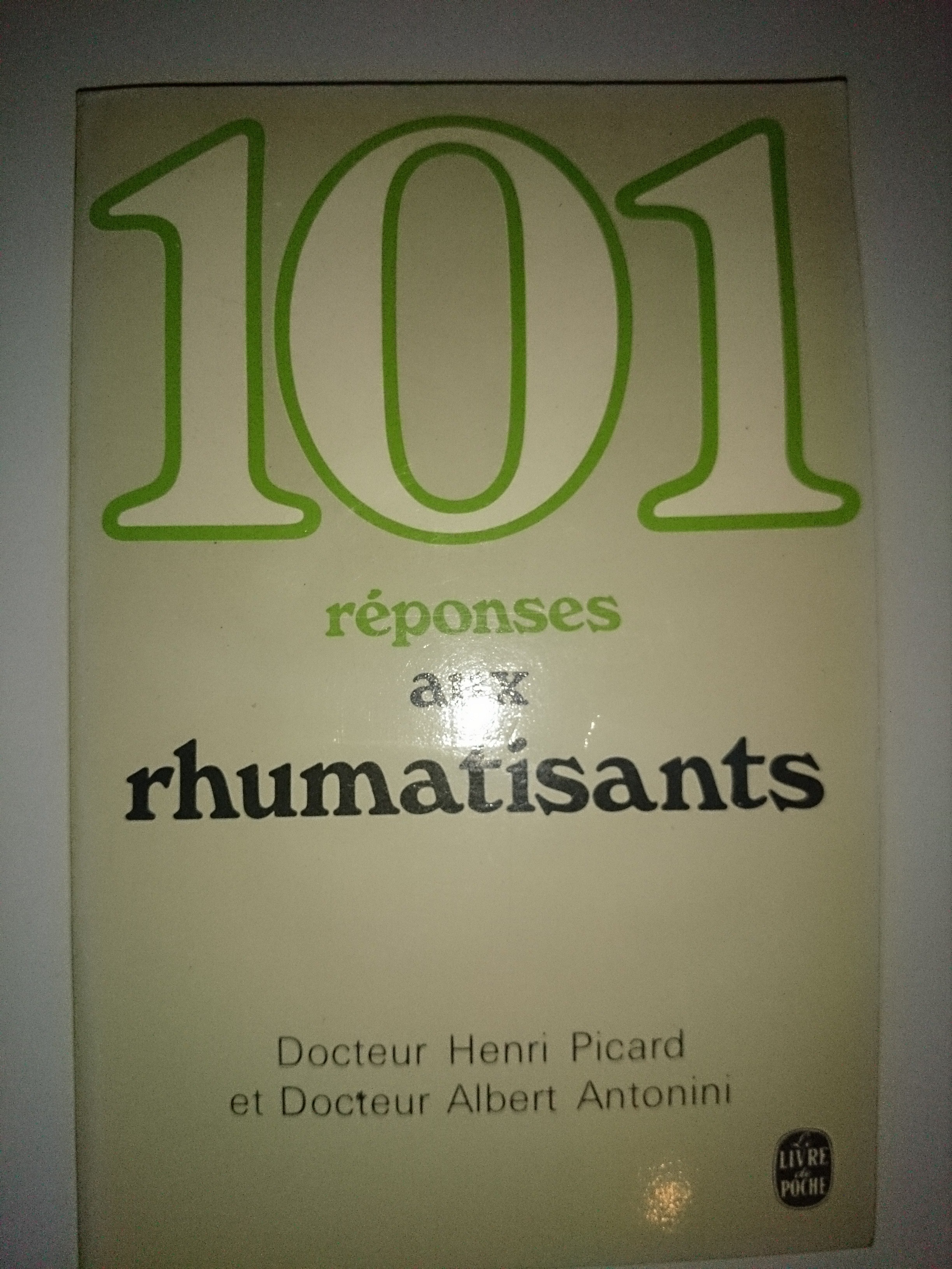 livre 101 réponses aux rhumatisants
