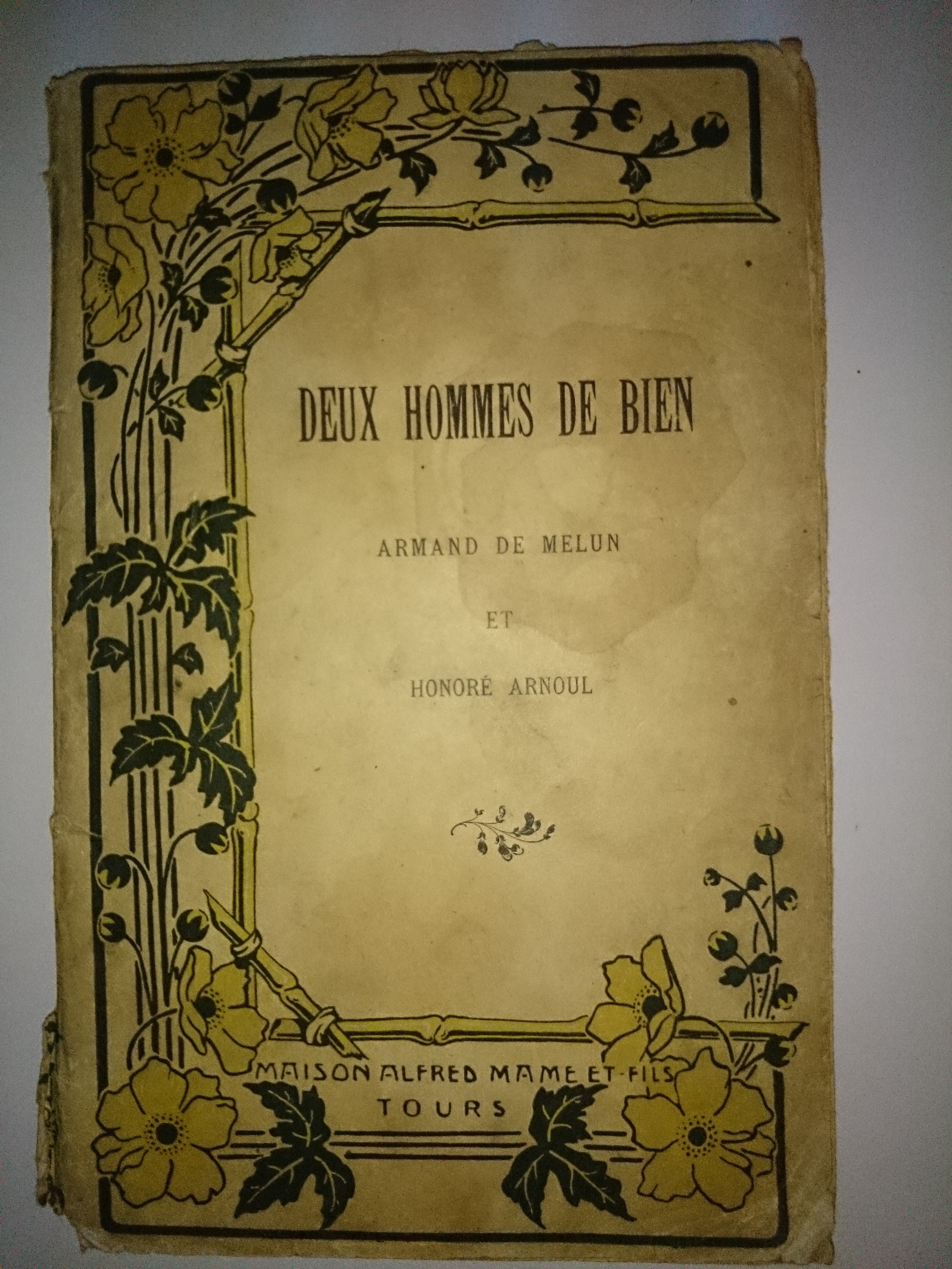 livre deux hommes de bien