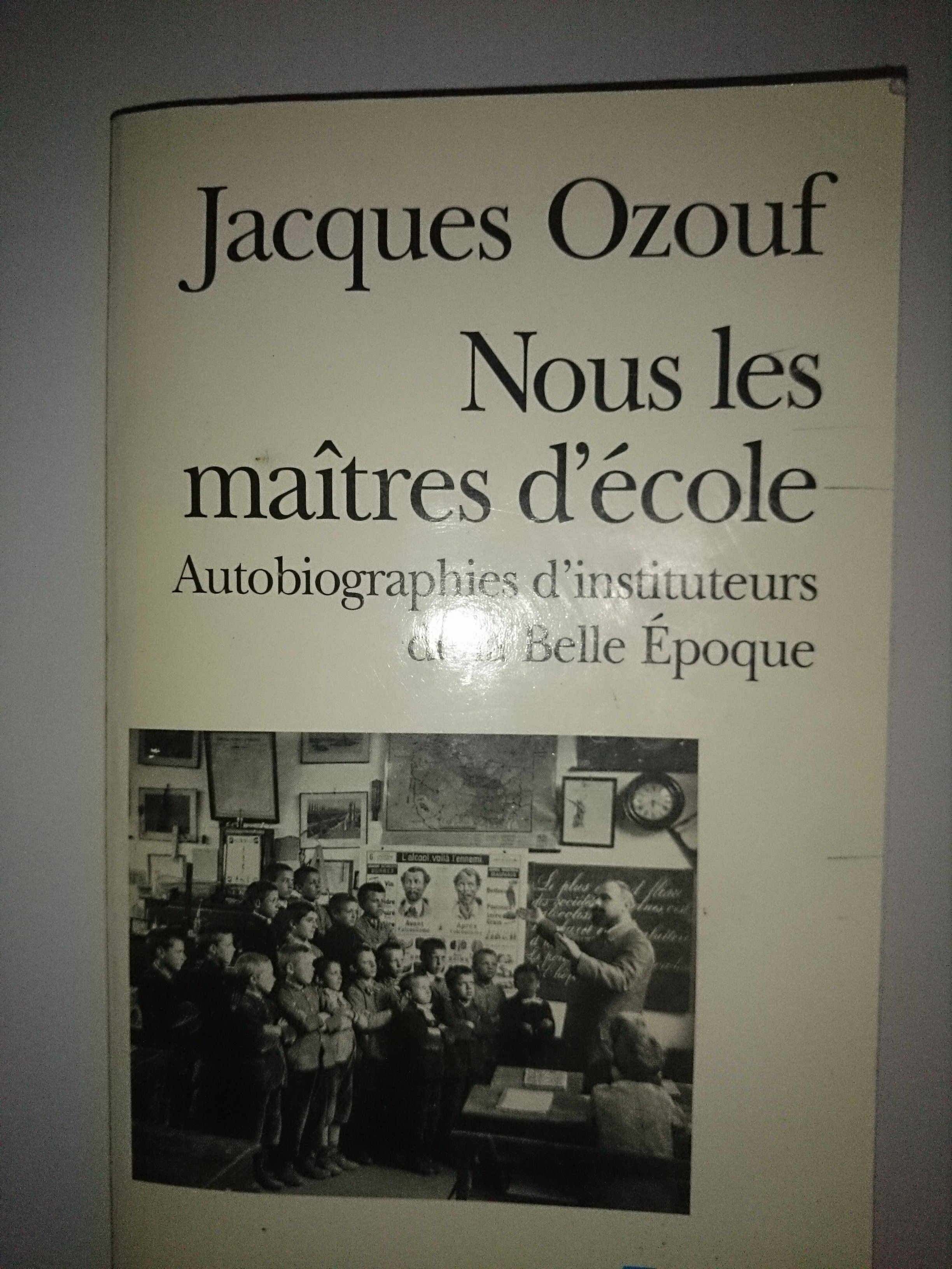 livre nous les maîtres d'école