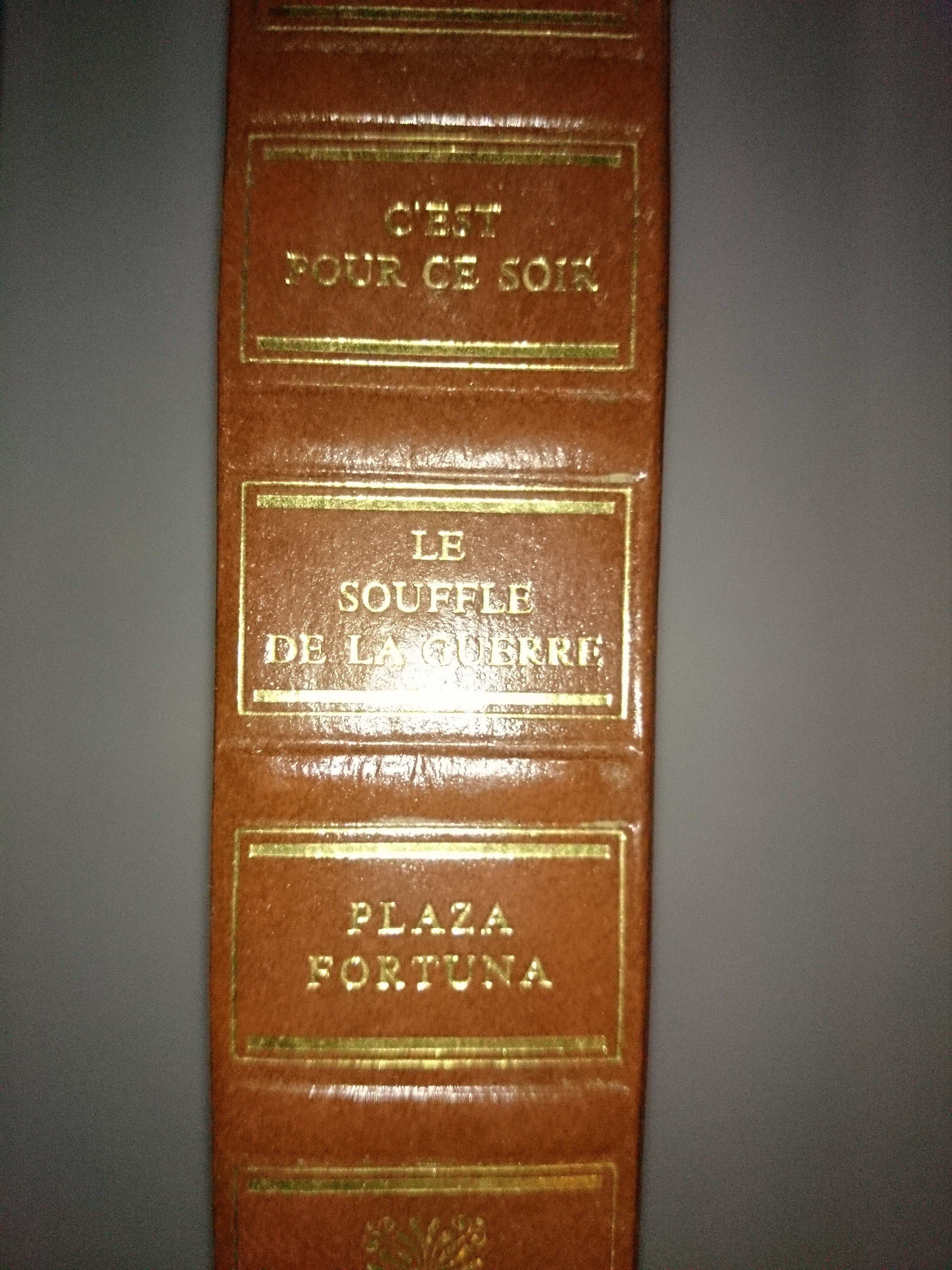 livre c'est pour ce soir le souffle de la guerre plaza fotuna