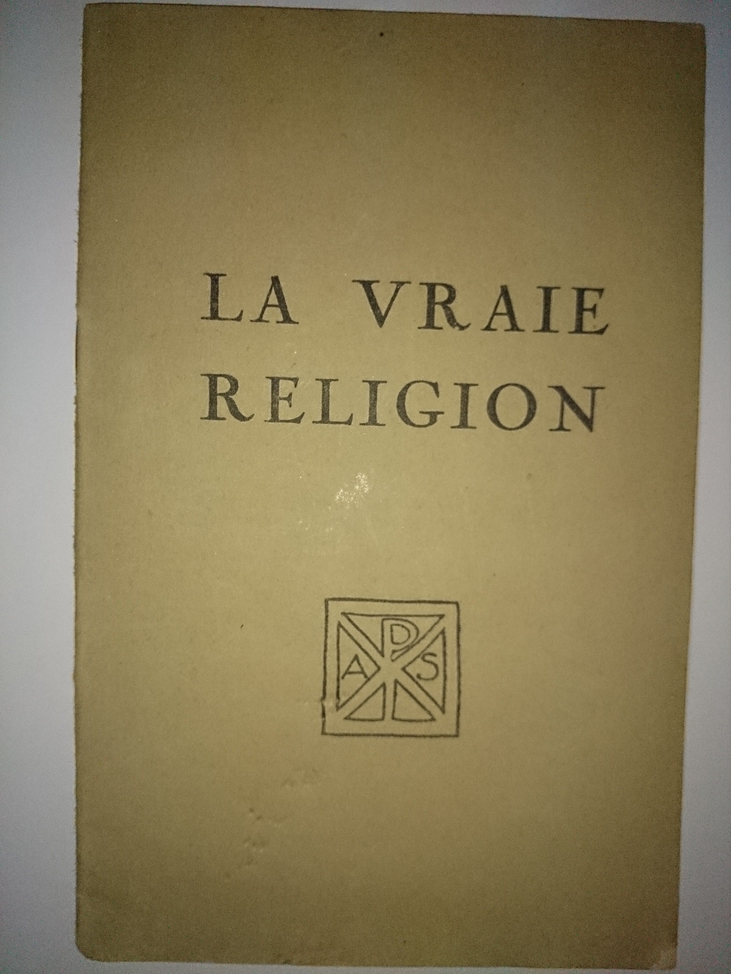livre la vrai religion