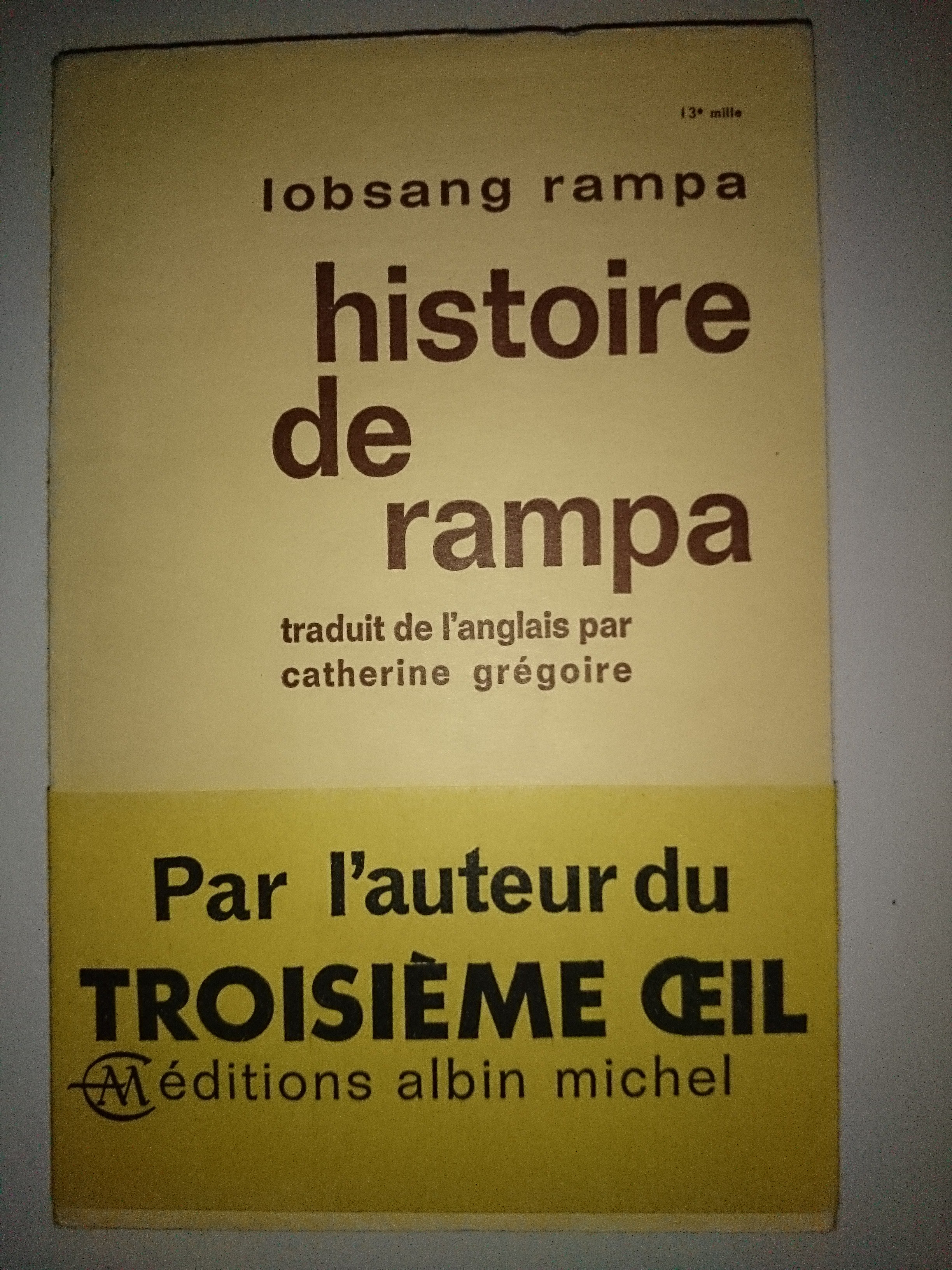 livre histoire de rampa