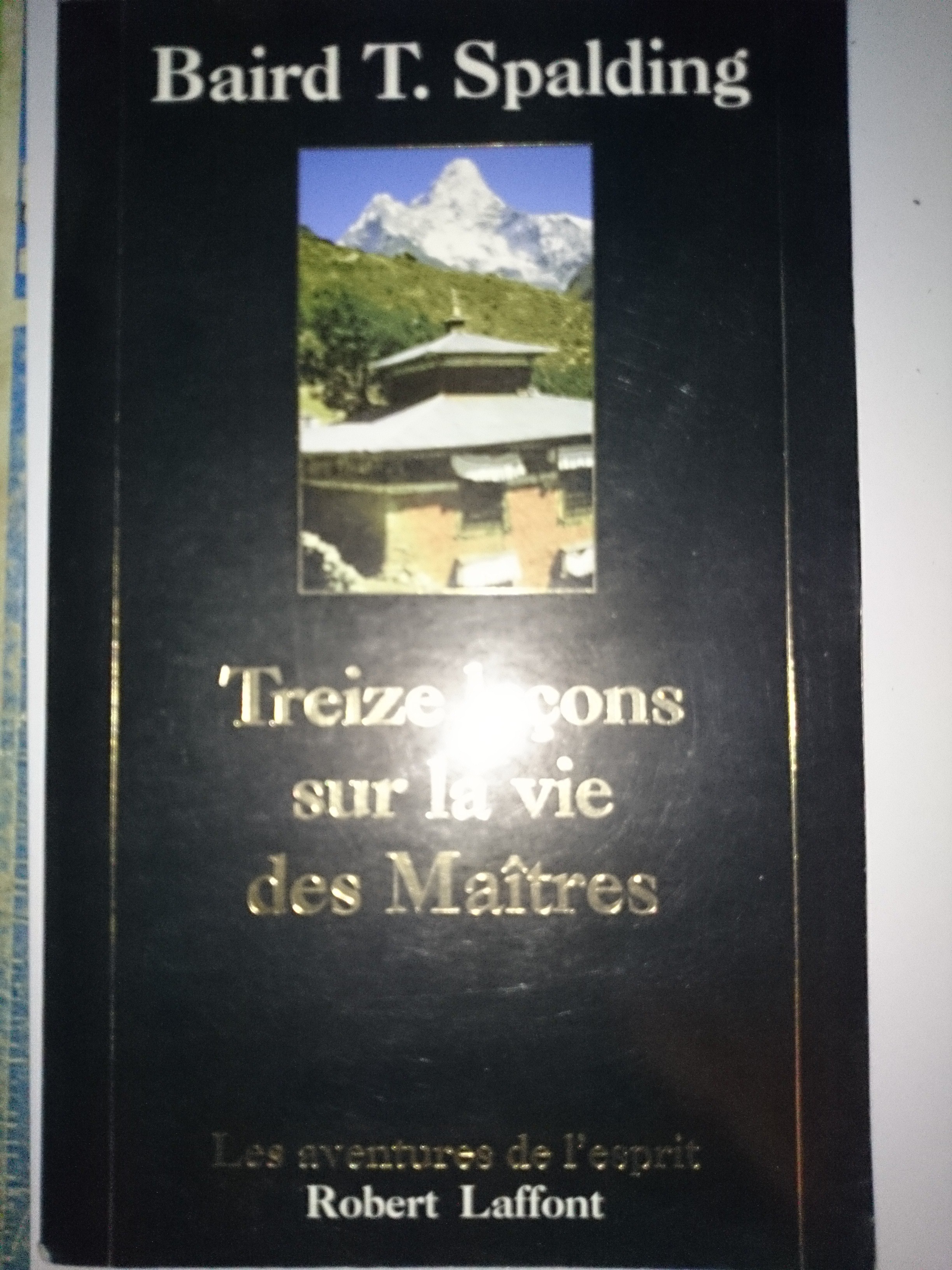 livre treize leçons sur la vie des maîtres