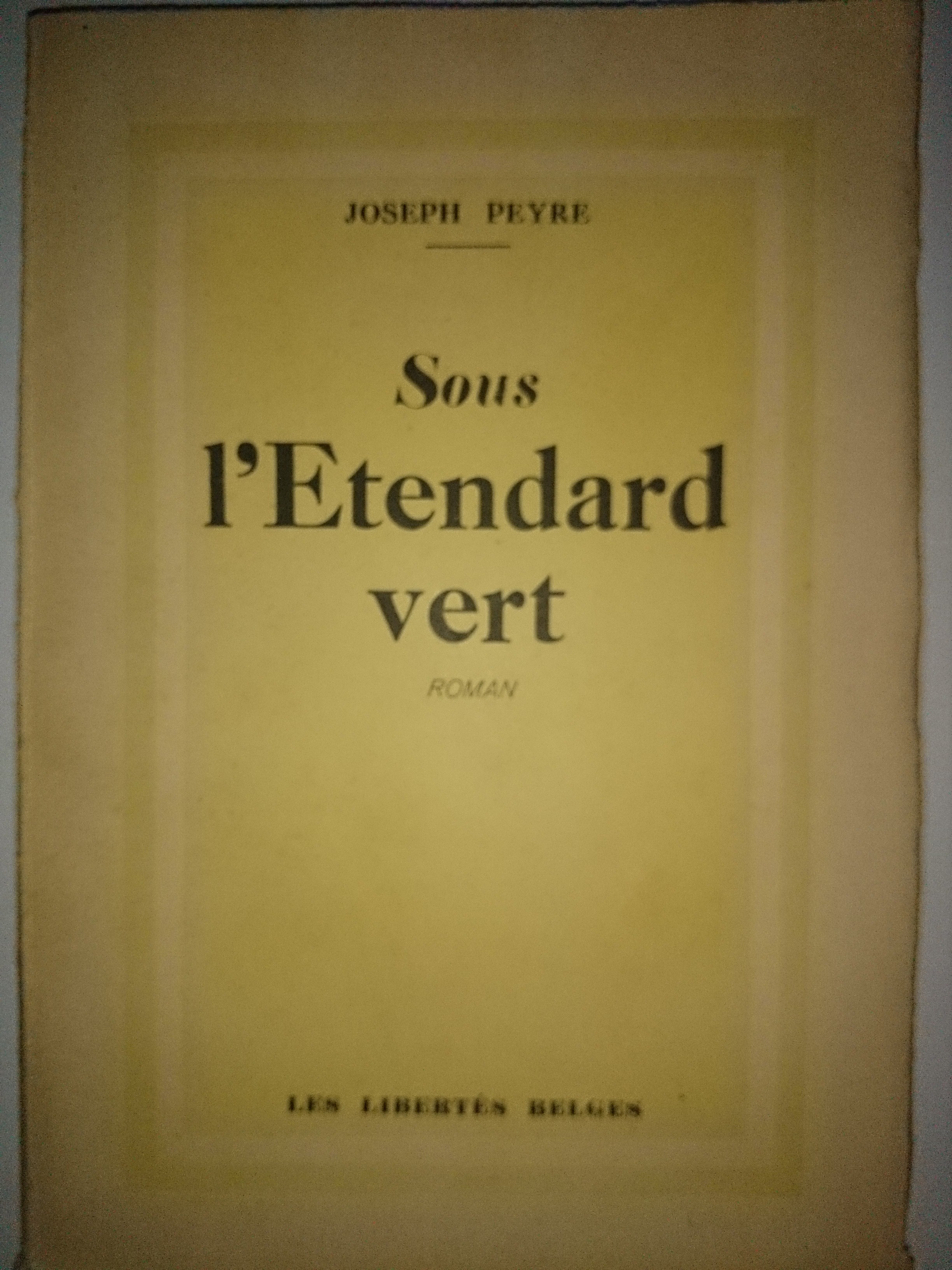 livre sous l'étendart vert