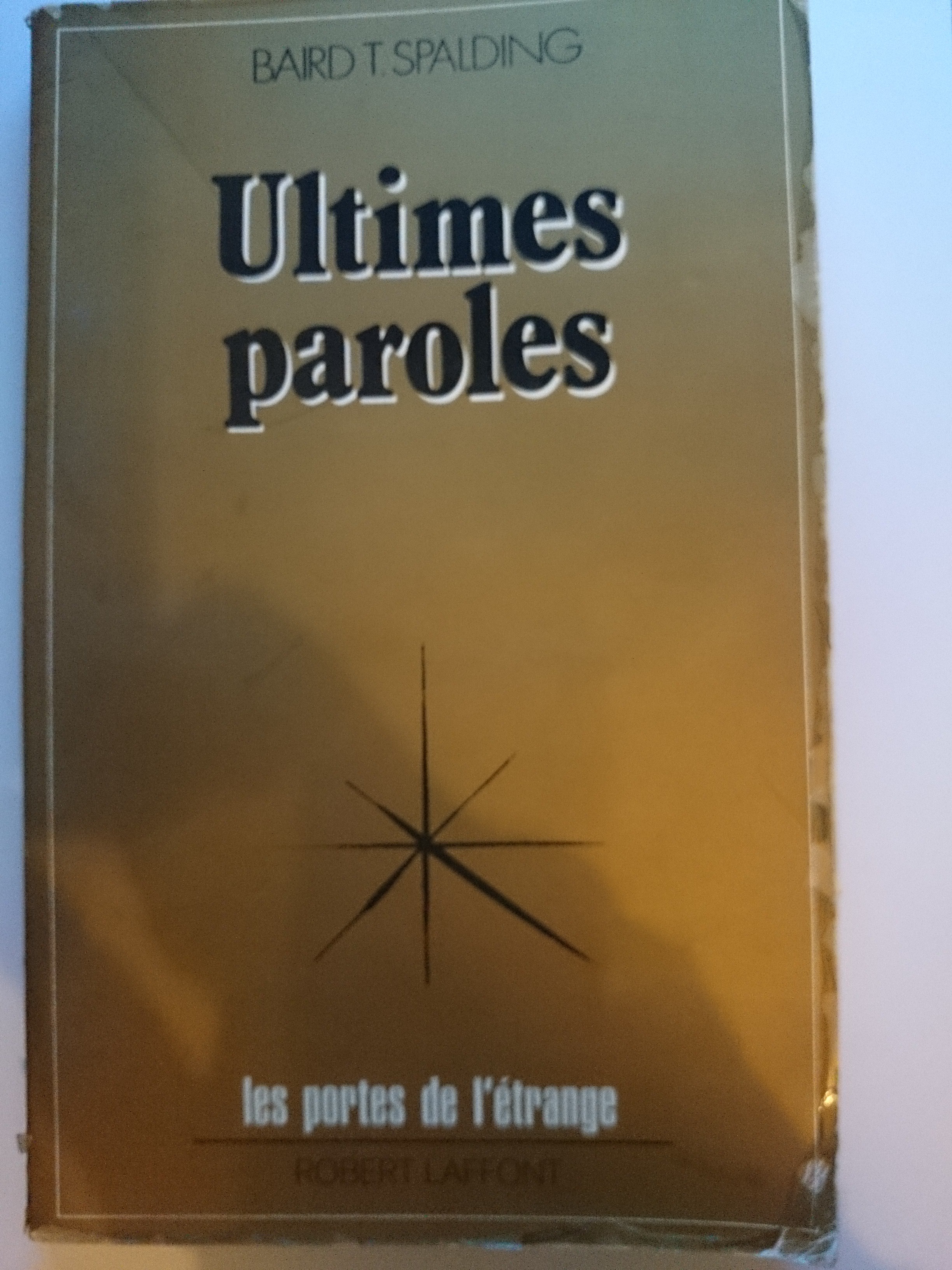 livre ultimes paroles