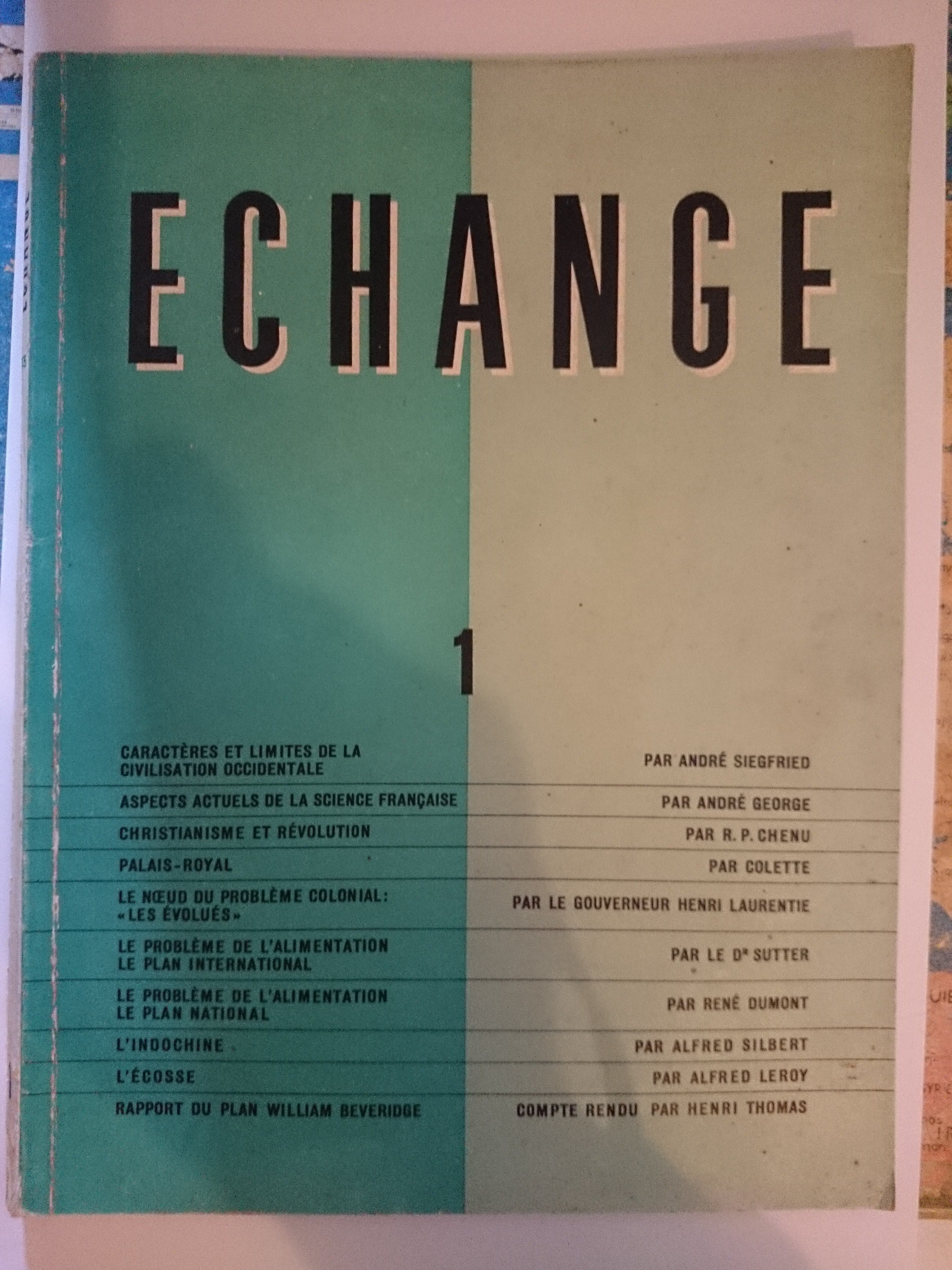 livre échange 1945 à 1946