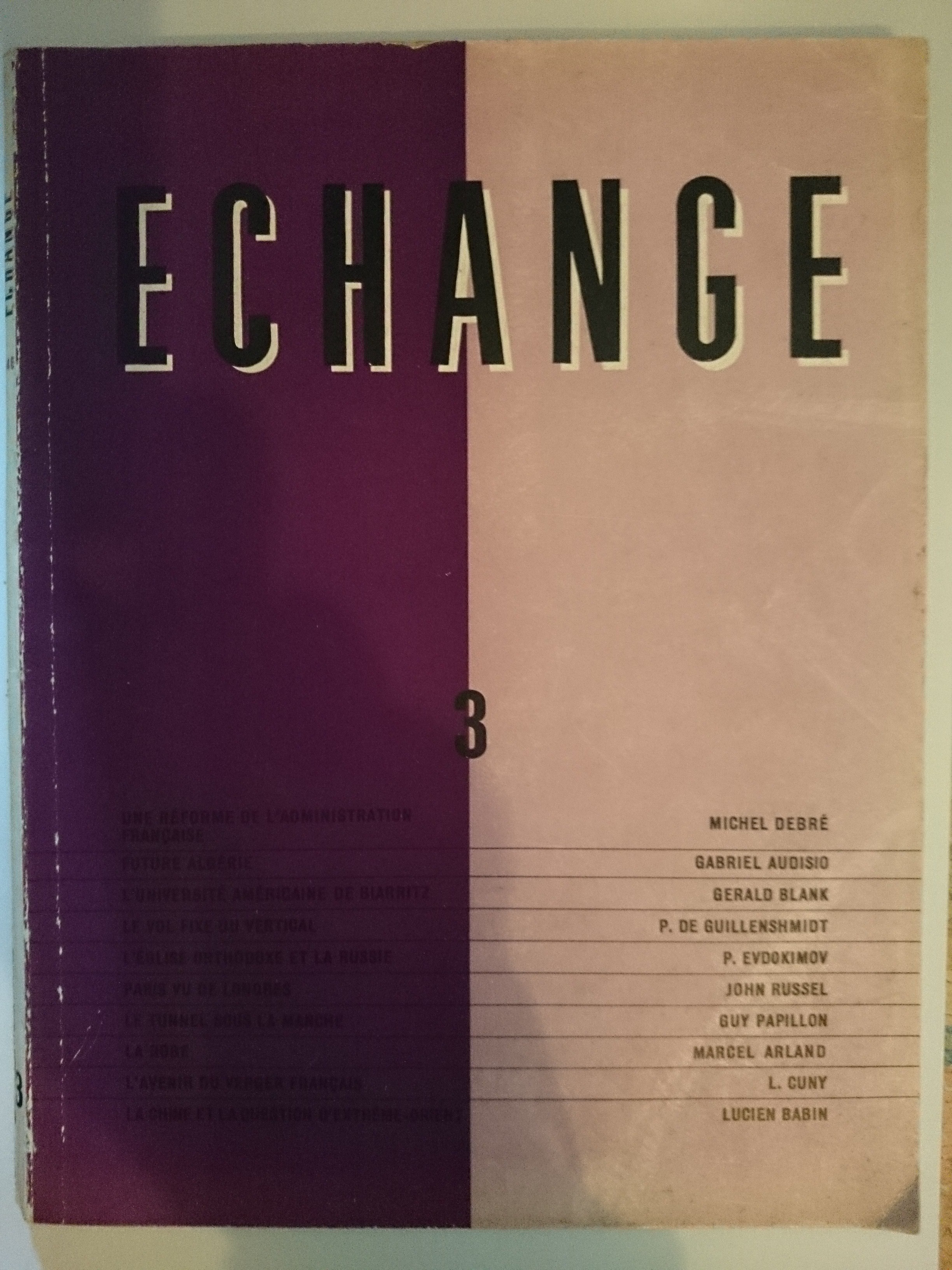 Photo 3 — livre échange 1945 à 1946
