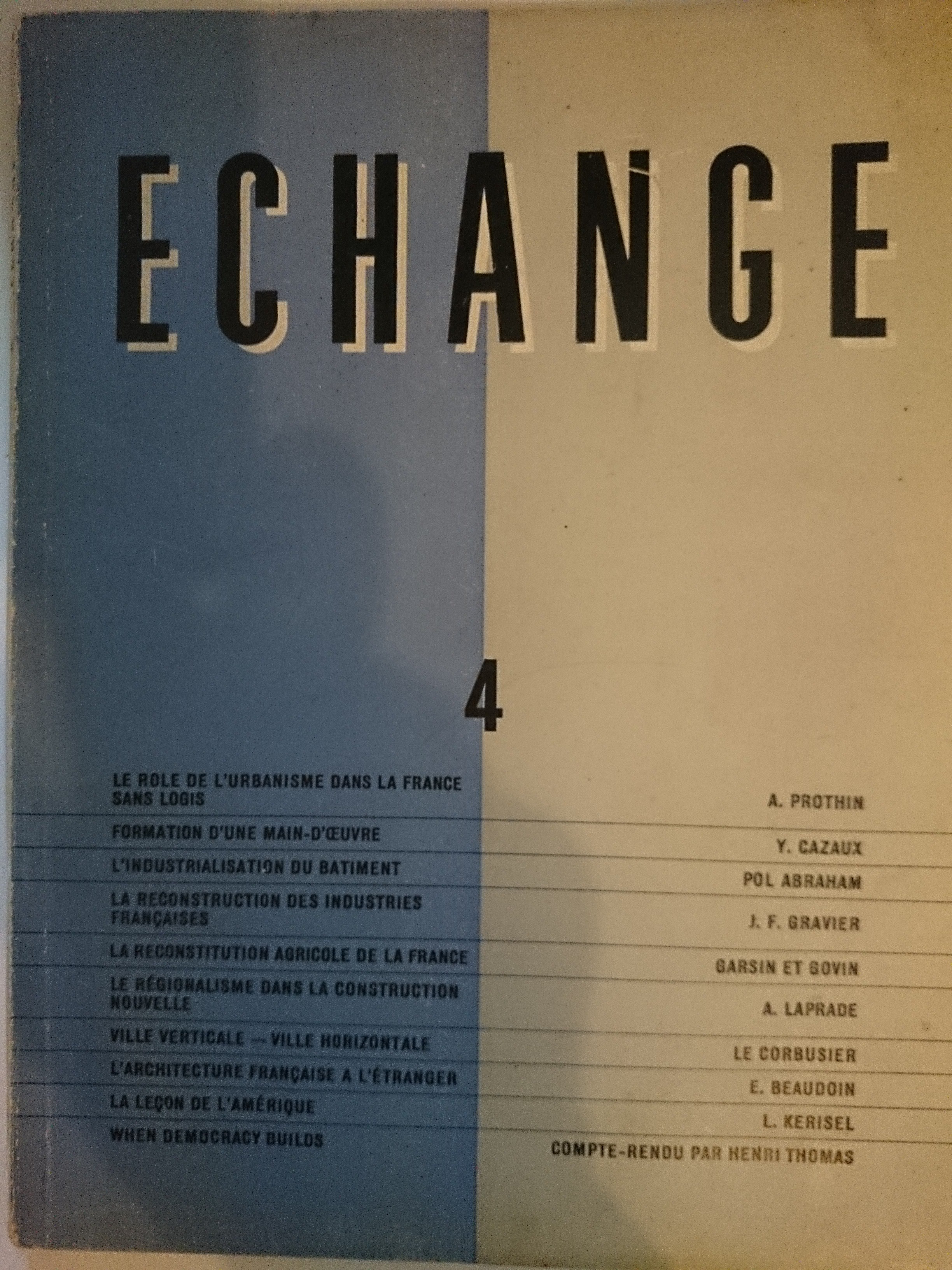 Photo 4 — livre échange 1945 à 1946
