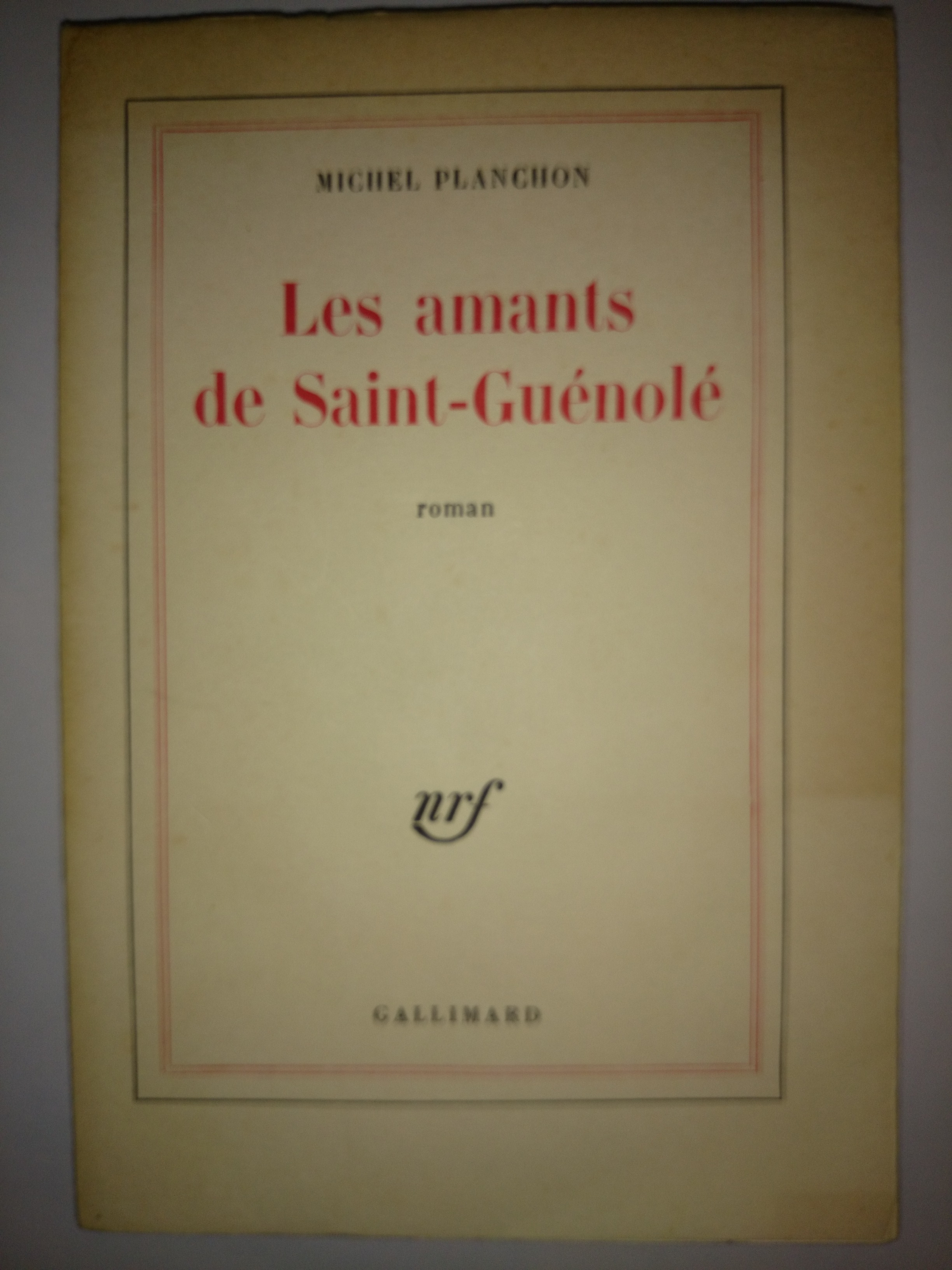 livre les amants de Saint-Guénolé
